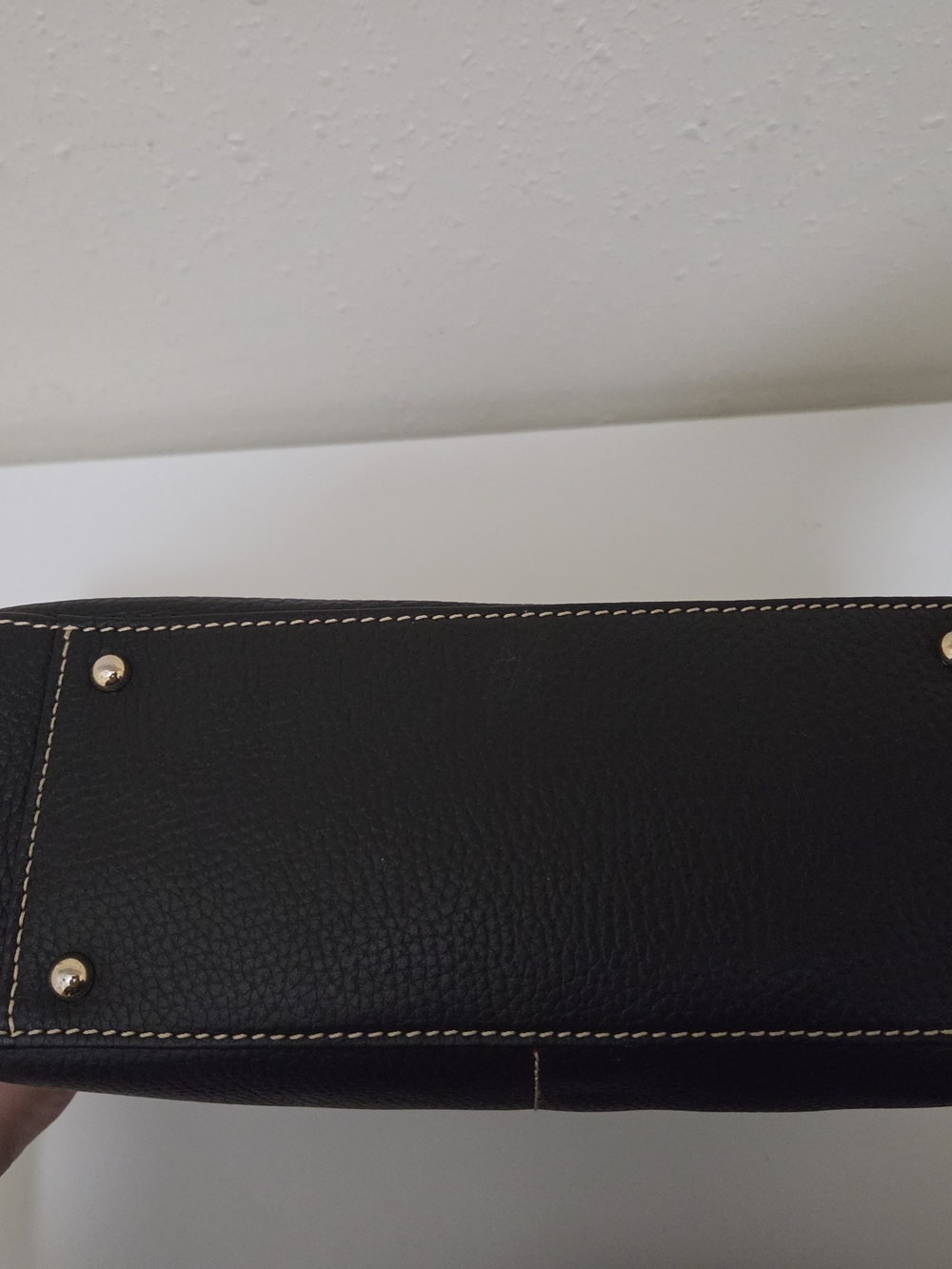 Dooney & Bourke Black Pebble Leather Bag-Small Daniele - Picture 5 of 6